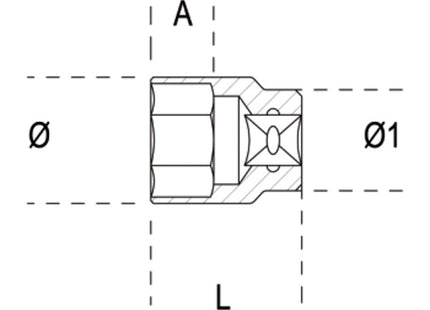 BETA   910B CHIAVE A BUSSOLA A MANO 3/8" POLIGONALE MM 9