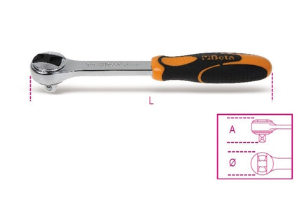 BETA   910/55 CRICCHETTO REVERSIBILE 72 DENTI 3/8"*