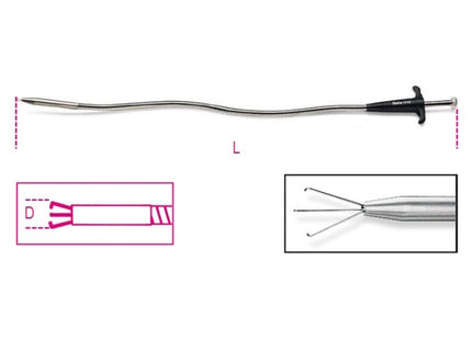 BETA  1713M UTENSILE FLESSIBILE CON ARTIGLI PRENSILI MM500