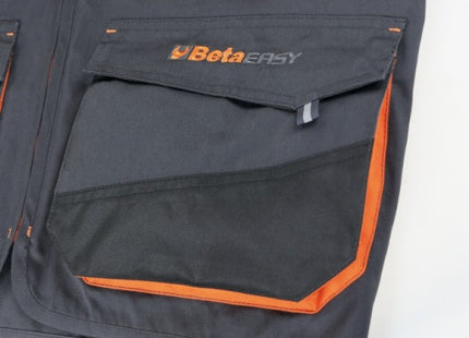 BETA  7907G GILET DA LAVORO MULTITASCHE COLORE GRIGIO TG.XXL