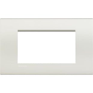 BTICINO LIVINGLIGHT PLACCA 4 POSTI COLORE BIANCO
