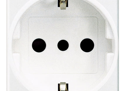 BTICINO LIVINGLIGHT PRESA SCHUKO BIPASSO 2P+T 10/16A BIANCO