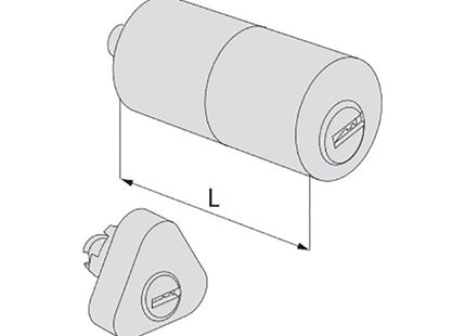 CISA CILINDRO ASTRAL TEKNO PRO COPPIA DA APPLICARE ESTERNO A TUBO*