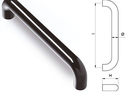 COMUNELLO MANIGLIONE HEXT SERIE 6400 IN NYLON NERO