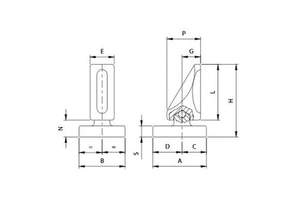 COMUNELLO PERNO SFERICO E PIASTRA ART.105-20