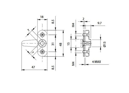 COMUNELLO CHIAVISTELLO ZINCATO ART.620