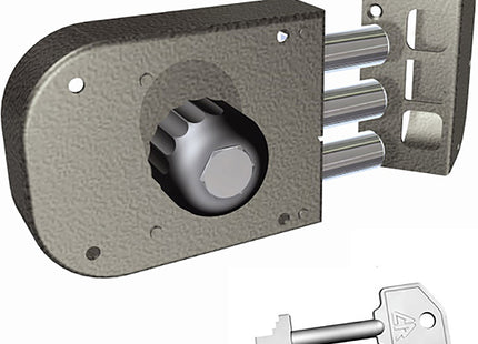 CR SERRATURA A POMPA POMOLO INTERNO 3 CATENACCI ENTRATA MM60 SX*