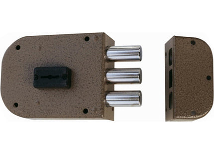 CR SERRATURA APPLICARE DOPPIA MAPPA MM100X130 ENTRATA MM60 4 MANDATE SX