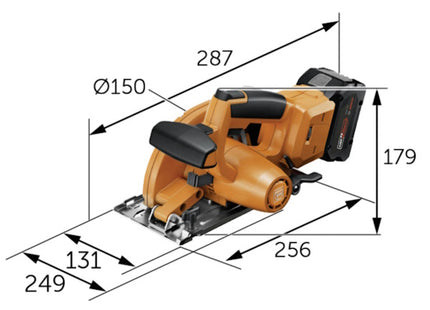 FEIN SEGA CIRCOLARE PER METALLI A BATTERIA AHKS18-57 AS