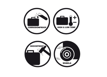 GT LINE VALIGIA TROLLEY PORTAUTENSILI IN POLIPROPILENE MM465X352X255