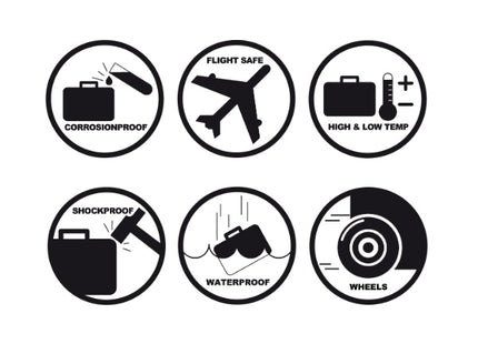 GT LINE VALIGIA TROLLEY PORTAUTENSILI IN POLIPROPILENE MM520X285X205