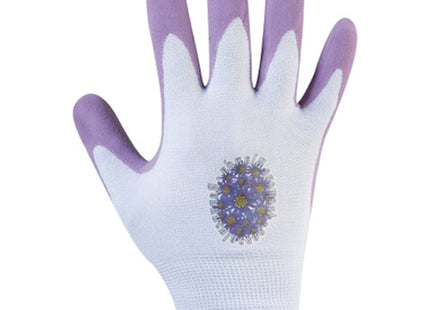 GUANTI MOD. GARDEN/1 PER GIARDINAGGIO IN NYLON COLORE LILLA TG M