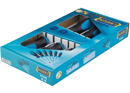HAZET SERIE DI 6 GIRAVITI A TAGLIO E A CROCE PHILLIPS ART.810/6*