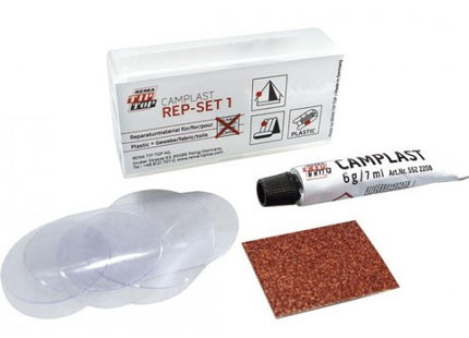 KIT RIPARAZIONE PER TENDE PVC TESSUTI CAMPLAST REP-SET 1