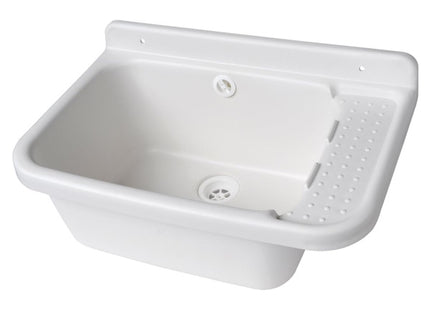 LA VENTILAZIONE LAVELLO IN PLASTICA MM600X400X280 COMPLETO DI SIFONE