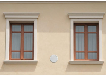 LA VENTILAZIONE GRIGLIA IN ABS TONDA CON MOLLE D.MM106 BIANCO