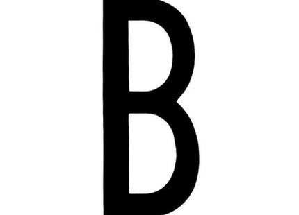 LAMPA CARATTERI ALFABETICI ADESIVI PER TARGHE MM35X80 LETTERA B