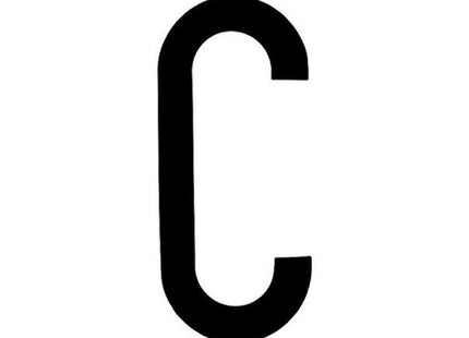 LAMPA CARATTERI ALFABETICI ADESIVI PER TARGHE MM35X80 LETTERA C