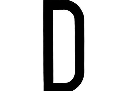 LAMPA CARATTERI ALFABETICI ADESIVI PER TARGHE MM35X80 LETTERA D