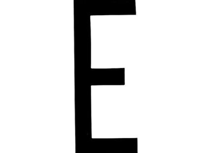 LAMPA CARATTERI ALFABETICI ADESIVI PER TARGHE MM35X80 LETTERA E