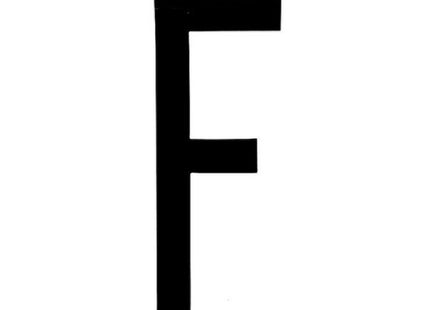 LAMPA CARATTERI ALFABETICI ADESIVI PER TARGHE MM35X80 LETTERA F