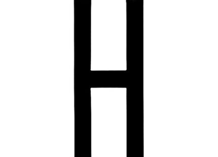 LAMPA CARATTERI ALFABETICI ADESIVI PER TARGHE MM35X80 LETTERA H