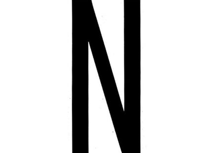 LAMPA CARATTERI ALFABETICI ADESIVI PER TARGHE MM35X80 LETTERA N