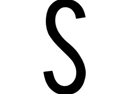 LAMPA CARATTERI ALFABETICI ADESIVI PER TARGHE MM35X80 LETTERA S