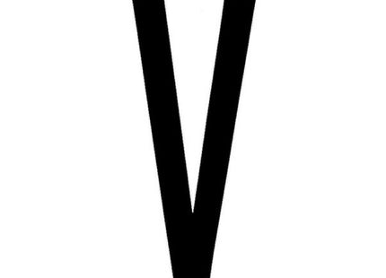 LAMPA CARATTERI ALFABETICI ADESIVI PER TARGHE MM35X80 LETTERA V