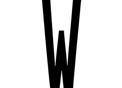 LAMPA CARATTERI ALFABETICI ADESIVI PER TARGHE MM35X80 LETTERA W