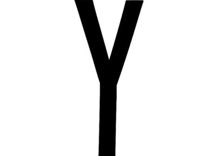 LAMPA CARATTERI ALFABETICI ADESIVI PER TARGHE MM35X80 LETTERA Y