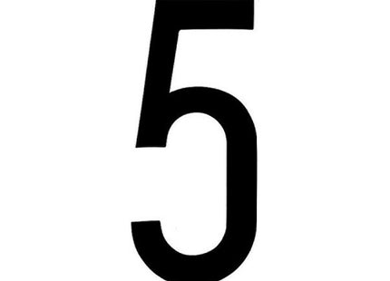 LAMPA CARATTERI NUMERICI ADESIVI PER TARGHE MM35X80 NUMERO 5