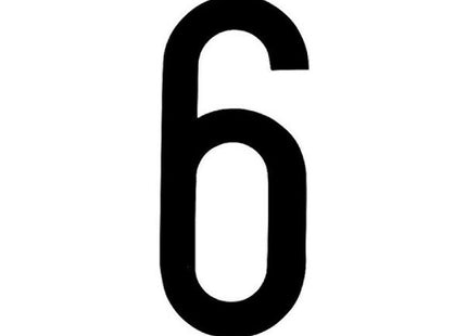 LAMPA CARATTERI NUMERICI ADESIVI PER TARGHE MM35X80 NUMERO 6