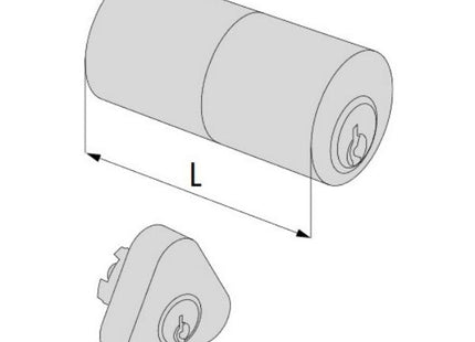 CISA COPPIA CILINDRI DA APPLICARE ESTERNO A TUBO DA MM55