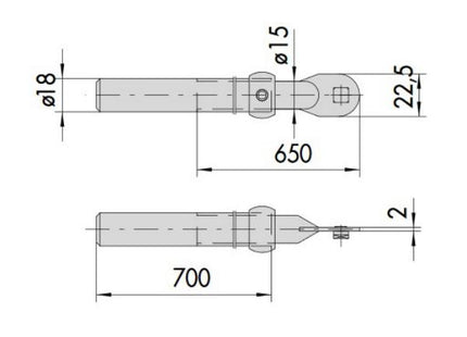 CISA SERIE COMPLETA ASTE CATENACCIO COMPOSTA DA 2 ART.06417*