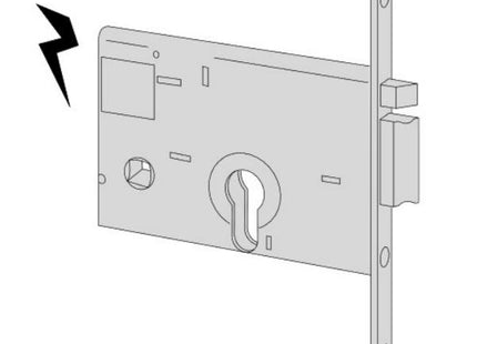 CISA ELETTROSERRATURA DA INFILARE PER FASCE H.MM82 ENTRATA MM58 SX