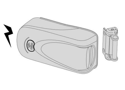 CISA ELETTROSERRATURA DA APPLICARE ELETTRIKA CON PULSANTE AMBIDESTRA