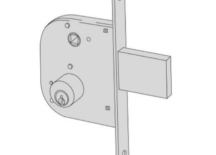 CISA SERRATURA DA INFILARE CON CILINDRO ENTRATA MM50 AMBIDESTRA