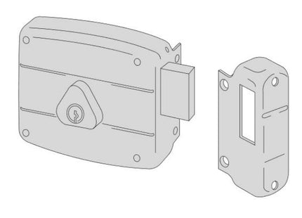 CISA SERRATURA DA APPLICARE CILINDRO INTERNO ENTRATA MM50 SX