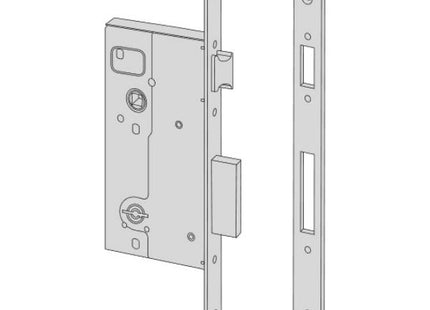 CISA SERRATURA DA INFILARE A DOPPIA MAPPA ENTRATA MM60 AMBIDESTRA