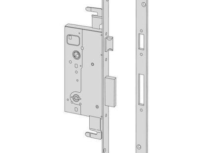 CISA SERRATURA DA INFILARE A DOPPIA MAPPA ENTRATA MM45 AMBIDESTRA