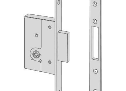 CISA SERRATURA DA INFILARE A DOPPIA MAPPA ENTRATA MM50 AMBIDESTRA