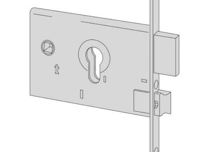 CISA SERRATURA DA INFILARE PER FASCE H.MM82 ENTRATA MM60 AMBIDESTRA