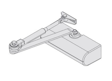 CISA CHIUDIPORTA AEREO SMART PLUS 2 CON ARRESTO COLORE ALLUMINIO