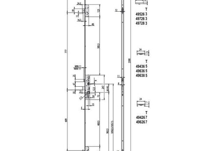 CISA SERRATURA DA INFILARE MULTIPUNTO ENTRATA MM35 AMBIDESTRA