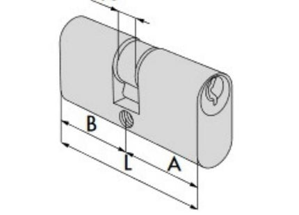 CISA CILINDRO OVALE MM35/35