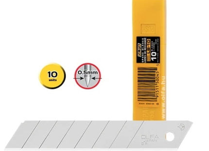 OLFA LAME PER CUTTER MOD. LB-10 SEGMENTATE DA MM 18 CONF.DA PZ10
