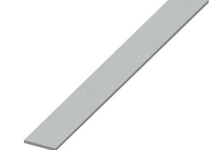 ALFER BARRA PIATTA ALLUMINIO ANODIZZATO EFFETTO INOX MM15X2 MT1