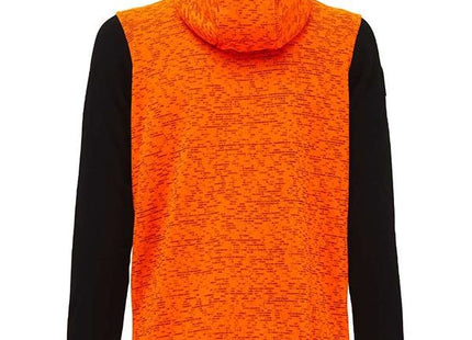 U-POWER FELPA CON CAPPUCCIO RAINBOW COLORE ORANGE FLUO TG.M