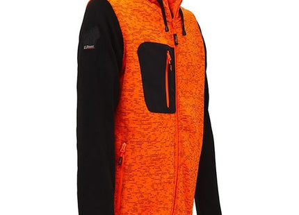 U-POWER FELPA CON CAPPUCCIO RAINBOW COLORE ORANGE FLUO TG.M